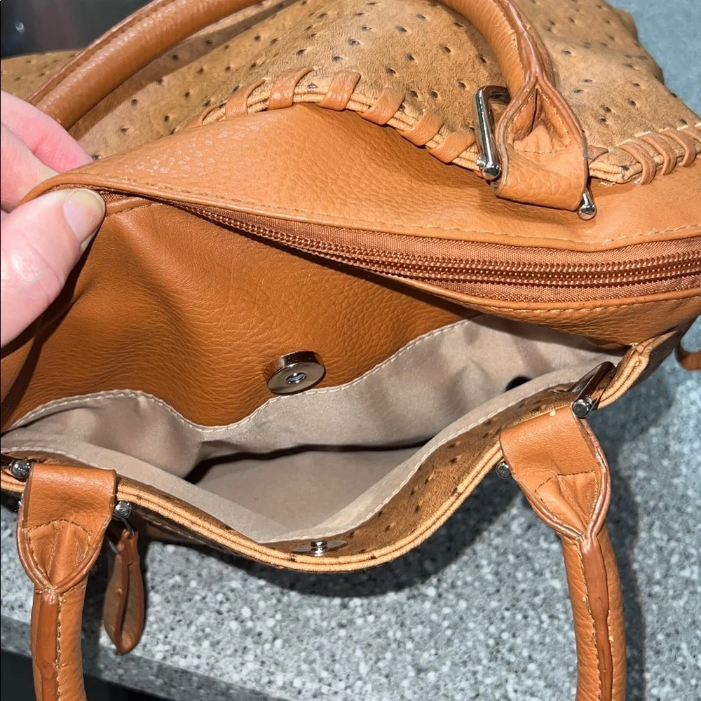 Cato Orange Satchel Bag